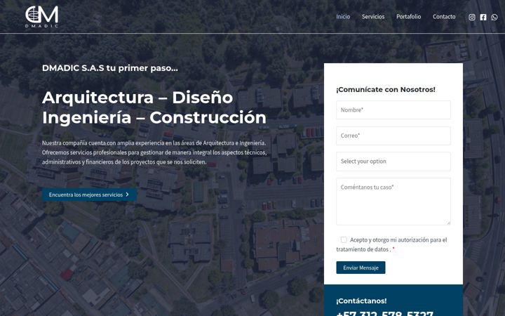 Screenshot of dmadic.com