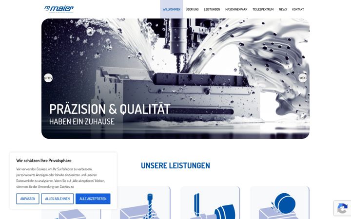 Screenshot of dmaier-gmbh.de
