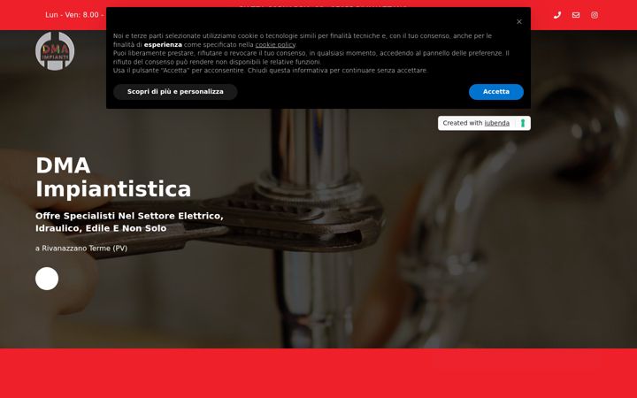 Screenshot di dmaimpiantistica.it