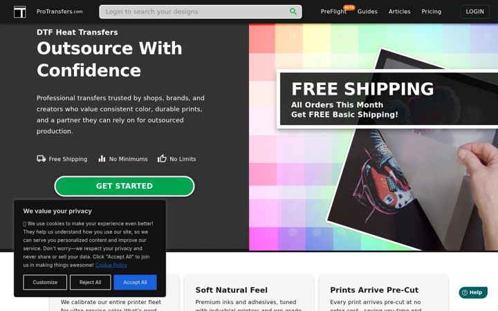 Screenshot of dmandprints.com