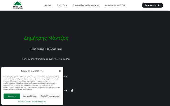 Screenshot of dmantzos.gr