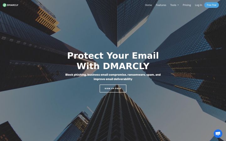 Screenshot of dmarcly.com