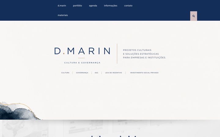 Screenshot stránky dmarin.com.br