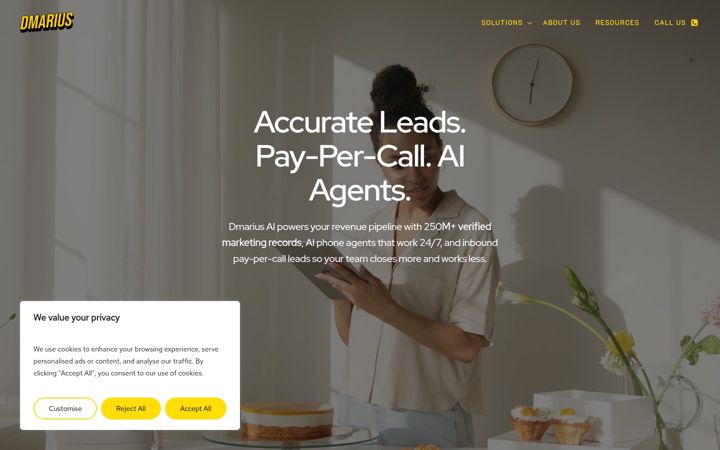 Screenshot of dmarius.com