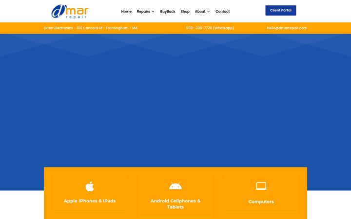 Screenshot of dmarrepair.com