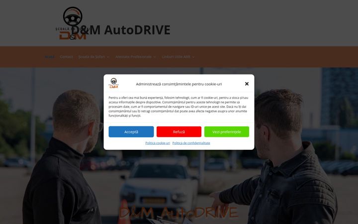 Screenshot of dmautodrive.ro