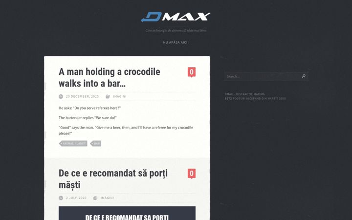 Screenshot of dmax.ro