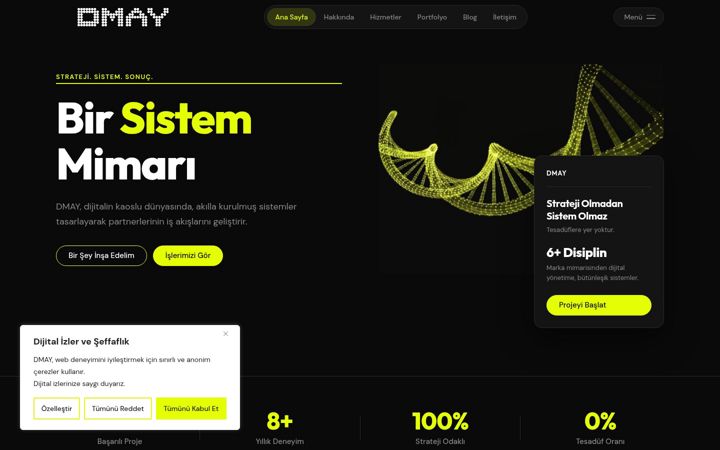 Screenshot of dmay.agency