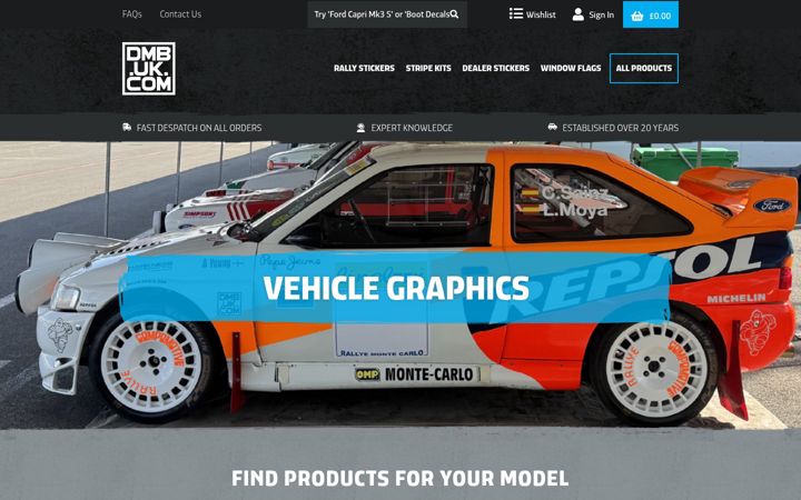 Screenshot of dmb.uk.com