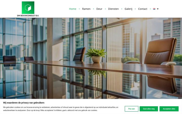 Screenshot of dmbouwconsult.eu