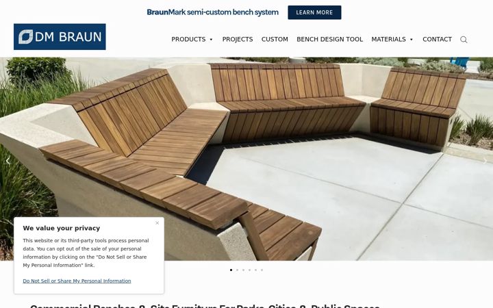 Screenshot of dmbraunco.com