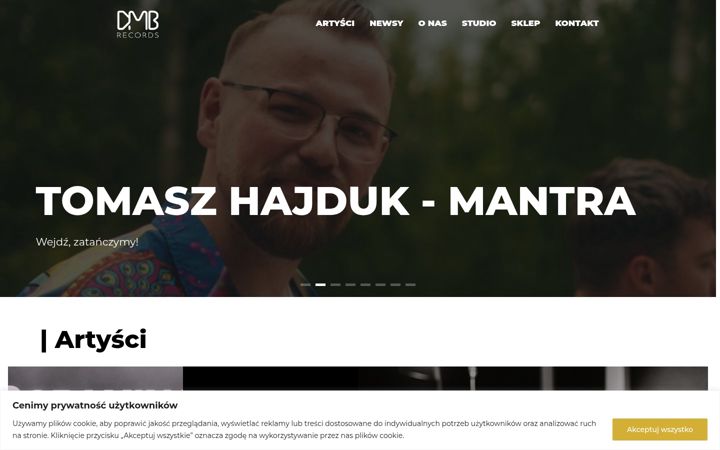 Screenshot of dmbrecords.pl