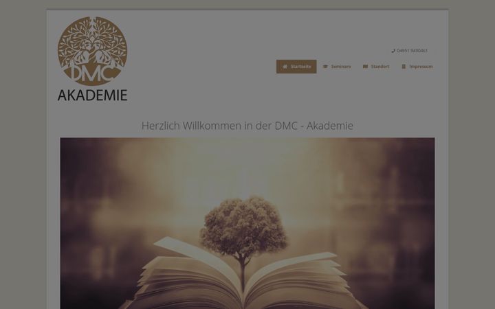 Screenshot of dmc-akademie.de