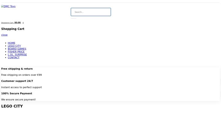 Screenshot of dmc-toys.com