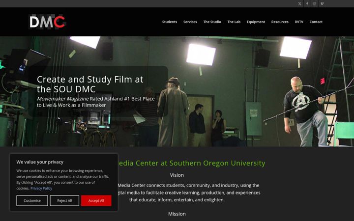 Screenshot di dmc.sou.edu