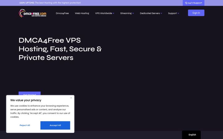 Screenshot of dmca4free.com