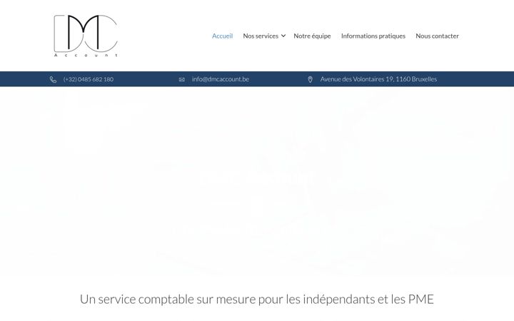 Screenshot of dmcaccount.be