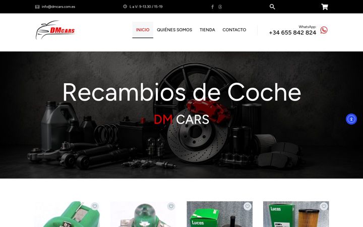 Screenshot of dmcars.com.es