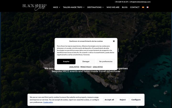 Screenshot of dmcblacksheep.com