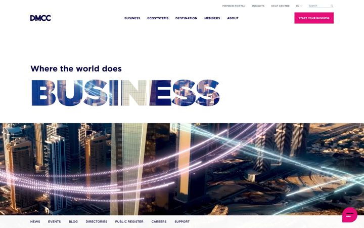Screenshot of dmcc.ae
