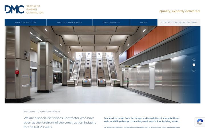 Skærmbillede af dmccontracts.co.uk