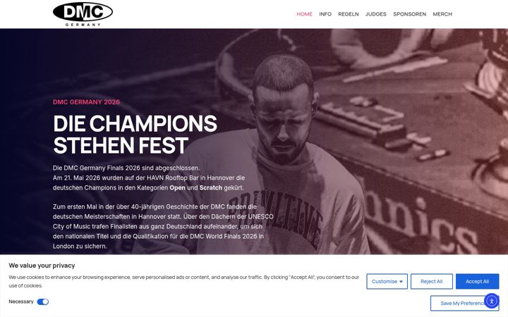 Screenshot of dmcdjchamps.de