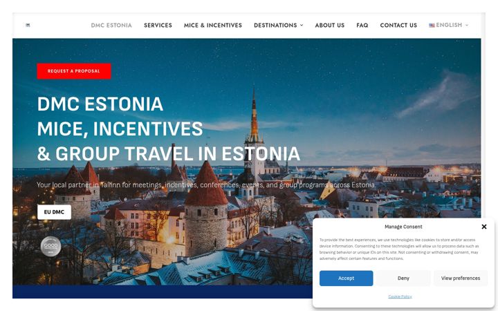 Screenshot of dmcestonia.com