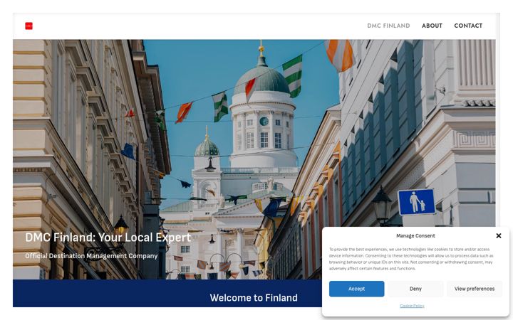 Screenshot of dmcfinland.com