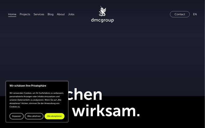 Screenshot of dmcgroup.eu