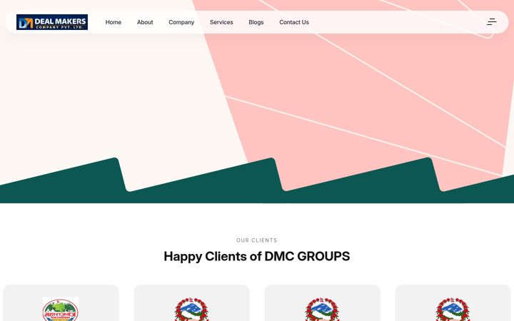 Screenshot of dmcgroupnp.com