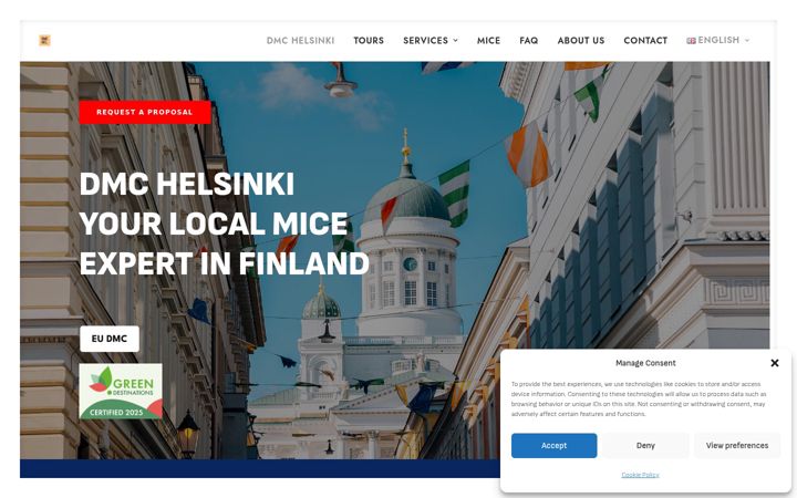 Screenshot di dmchelsinki.fi