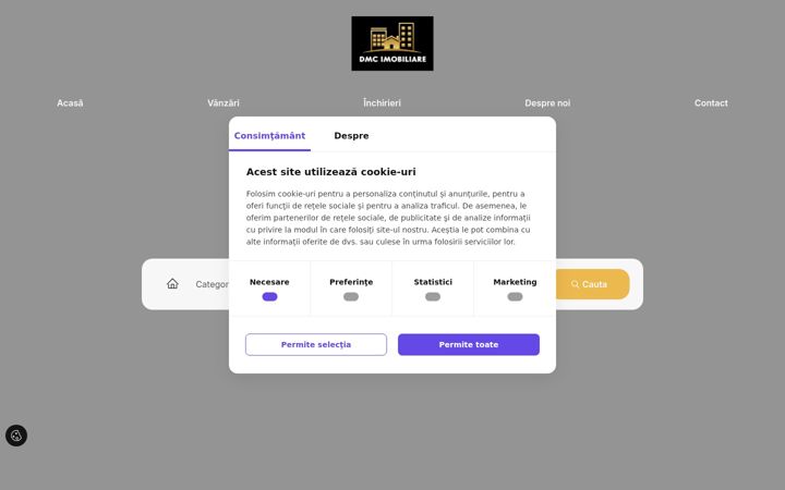 Screenshot of dmcimobiliare.ro
