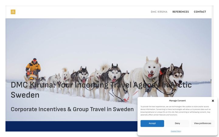 Screenshot of dmckiruna.se