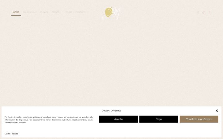 Screenshot of dmcliniclecce.it