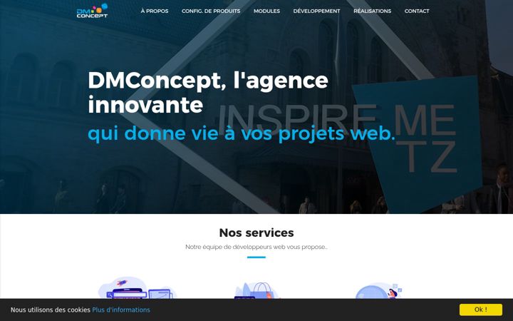 Captura de pantalla de dmconcept.fr