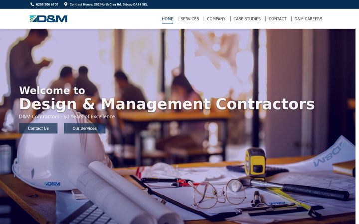 Captura de pantalla de dmcontract.co.uk