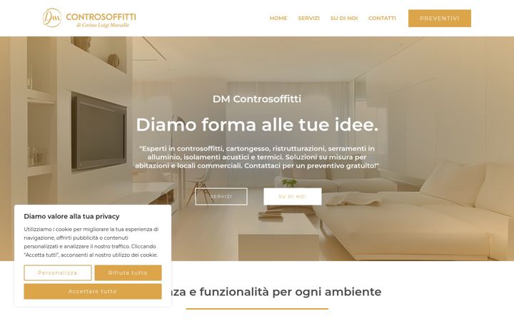 Screenshot di dmcontrosoffitti.it