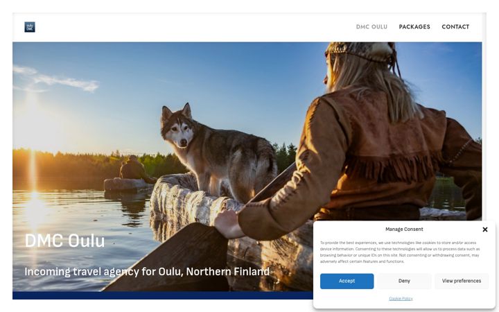 Screenshot di dmcoulu.fi