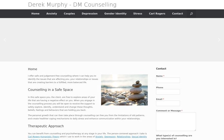 Screenshot ta' dmcounselling.ie