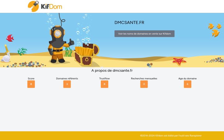 Screenshot of dmcsante.fr