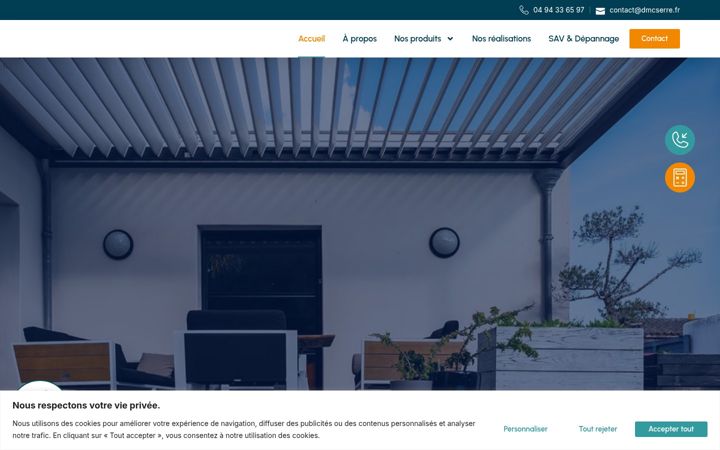 Captura de pantalla de dmcserre.fr