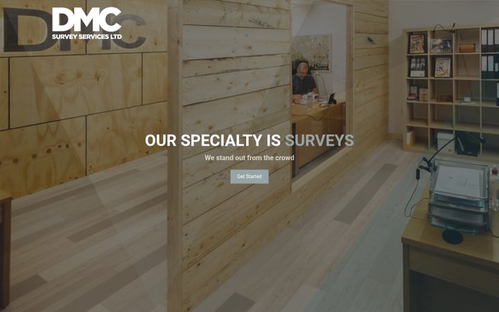 Skærmbillede af dmcsurveyservices.co.uk