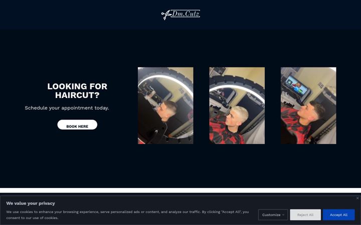 Screenshot of dmcutz.com