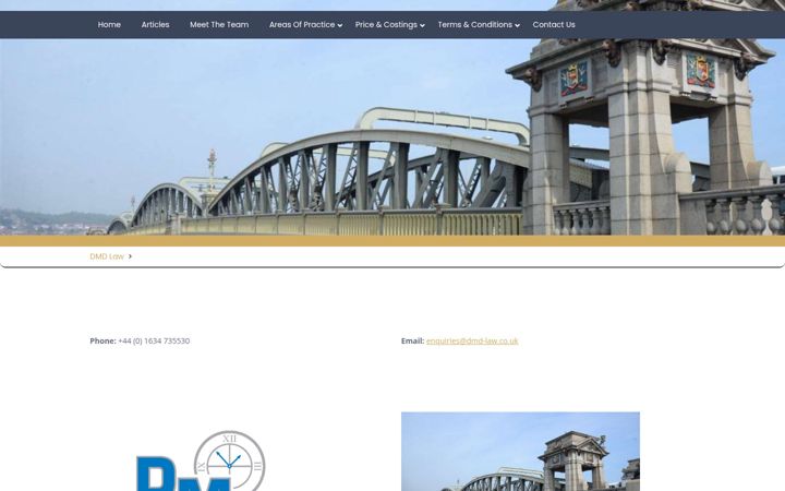 Captura de pantalla de dmd-law.co.uk