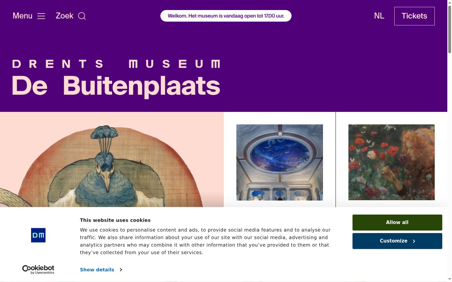 Screenshot des Einwilligungsbanners vor jeglicher Interaktion