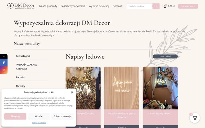 Captura de ecrã de dmdecor.pl