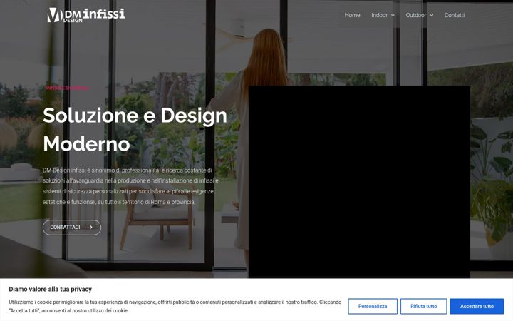 Screenshot of dmdesigninfissi.it