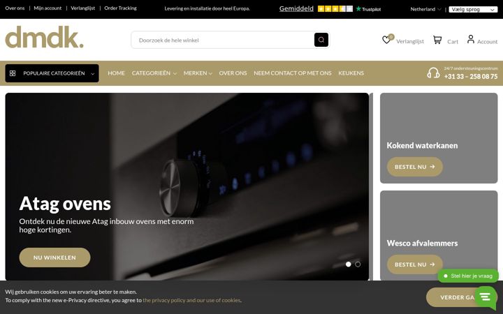 Screenshot of dmdk.nl