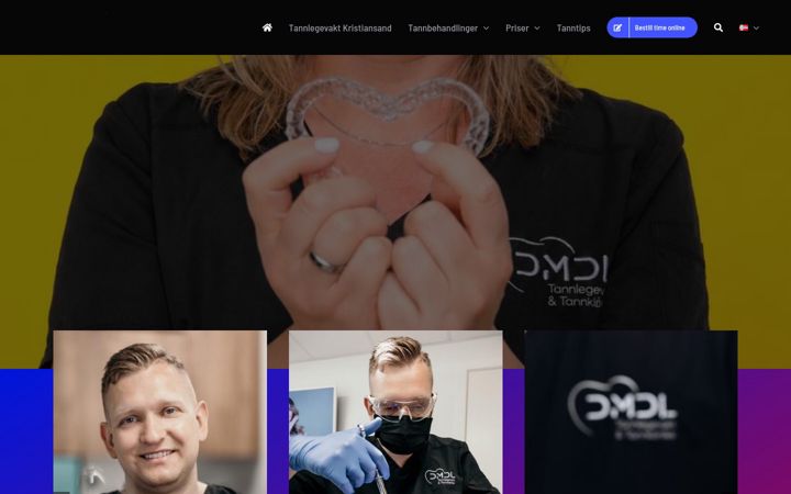 Екранна снимка на dmdl.no