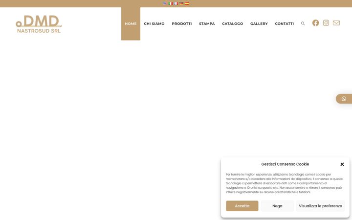 Screenshot di dmdnastrosudsrl.it